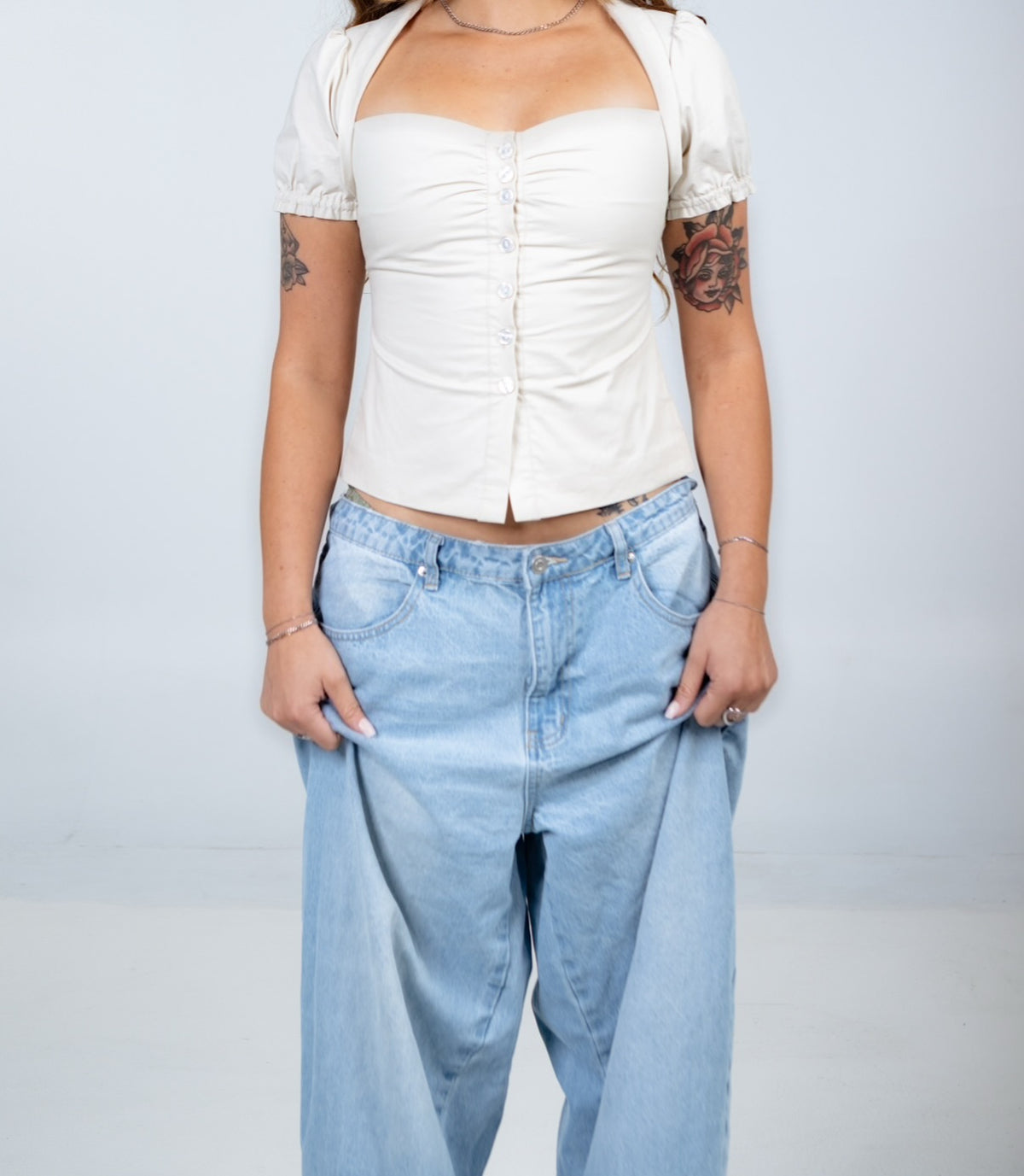 The Opaline Puff Sleeves Top