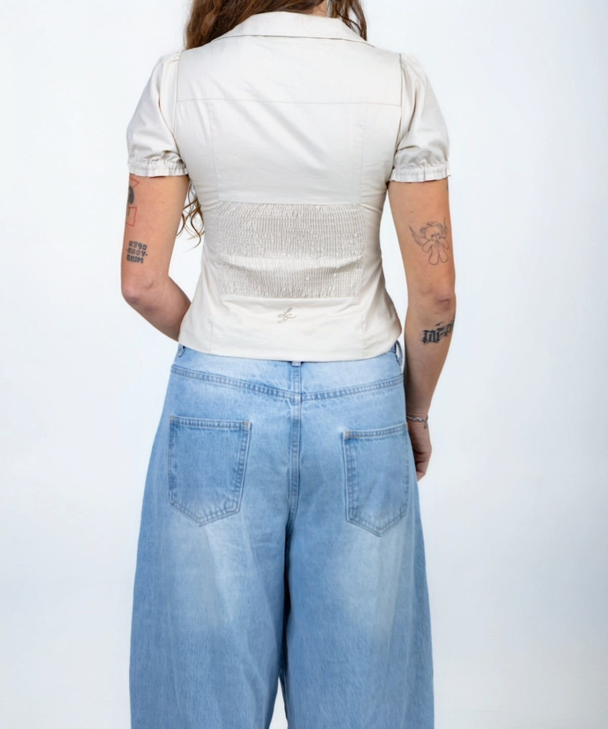 The Opaline Puff Sleeves Top